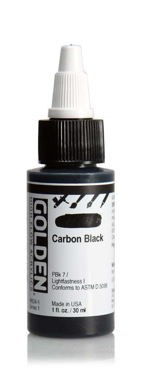 HIGH FLOW ACRYLIC PAINT  CARBON BLACK 1OZ